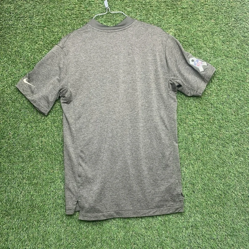 Cleveland Browns Nike Salute to Service Polo Mens Small Golf Dri-Fit Henley